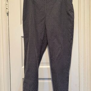 Peserico Navy and Gray Patterned Fabric